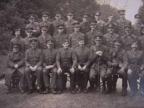 Foto grande militar vintage soldados con bastones y diferentes uniformes para perros - Imagen 2 de 2