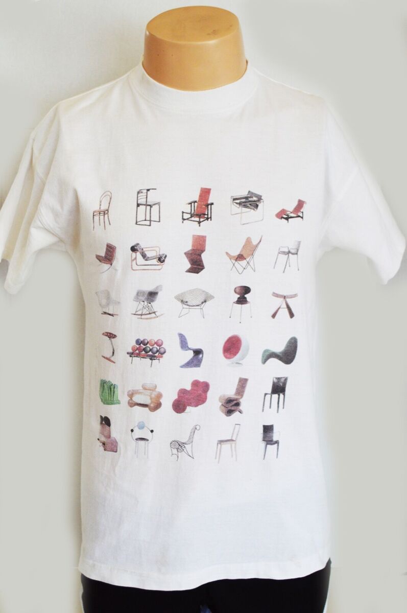 Vitra Design Museum T Shirt Vintage Chairs 90s L Art Eames Vitra Design Museum T Shirt Vintage Chairs 90s L Art Eames
