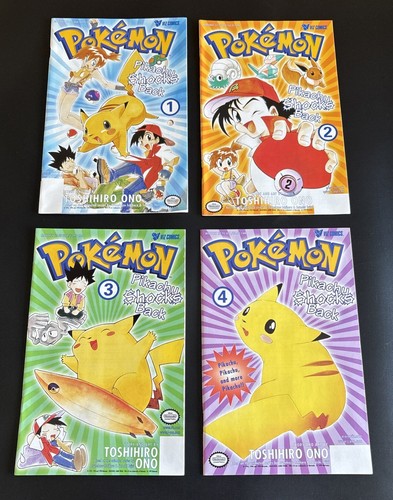 Pokemon The Electric Tale of Pikachu #1-4 Series 2 Comic Book 1998 VIZ Original