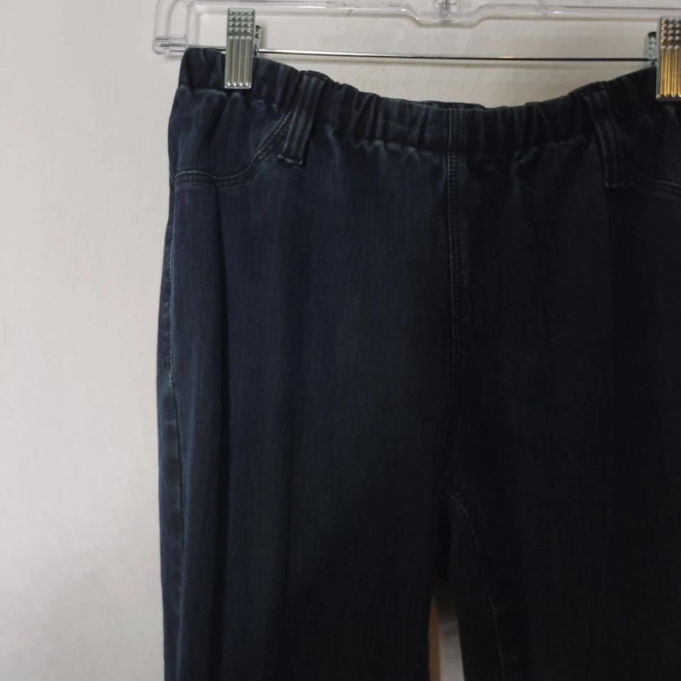 Pantalones de mezclilla para mujer Silence + Noise índigo oscuro tiro bajo pierna cónica talla 28 Foto 4 de 4