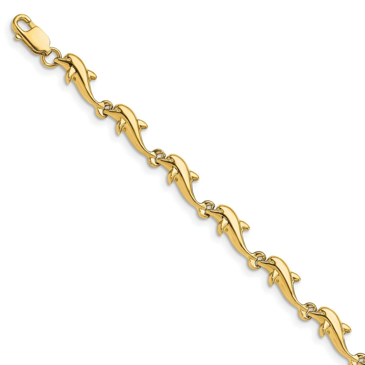 Gold dolphin best sale bracelet