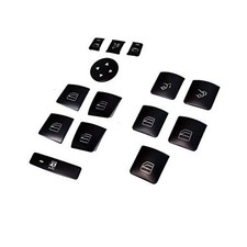 Black Interior Trim Door Power Window Switch Button Cover Sticker Black