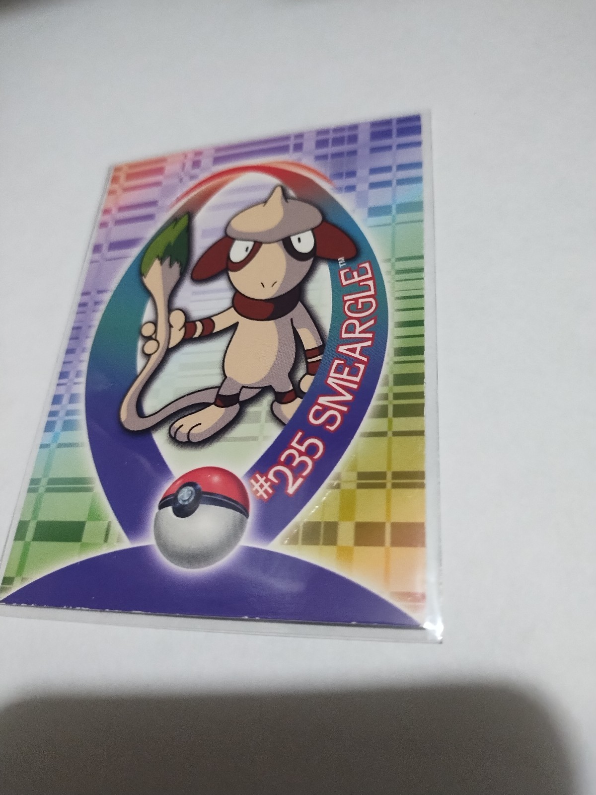 2001 Topps Pokemon Johto #235 Smeargle Sticker Card 58 of 62 Rare Glossy 