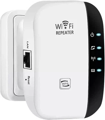 WiFi Signal Extender Range Repeater Booster Internet Amplifier 300Mbps EU Plug - Image 1 of 4