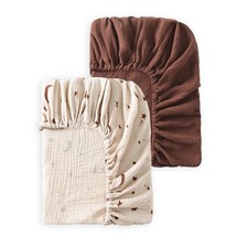 Baby Crib Sheets 2 PCS, 100 Organic Cotton Crib Sheet for Standard Crib Matt...