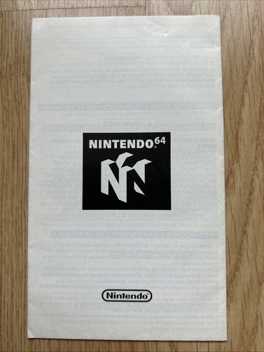Original Nintendo N64 Instruction Manuals Consumer Information Leaflets Book Lot - Picture 3 of 21