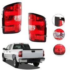 Pair Tail Lights Lamps For 2007 2008-2013 Chevy Silverado 1500/2500/3500 LH&RH