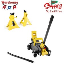 Low Profile Floor Jack 2 Ton Capacity Steel Hydraulic Racing Jack With Stands