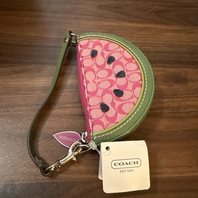 希少✨COACH Watermelon Signature Coin Purse Coach Watermelon Coin Purse *Rare and Limited Edition 2006 Release