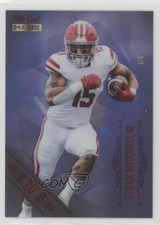 2021 Wild Card MATTE Retail Ice Blue 20 Stripe 1/4 Elijah Mitchell 1cx3
