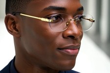 Sunglasses Clear Lens Oval Hiphop Style Migos Gold Metal Rapper Quevo Model NEW