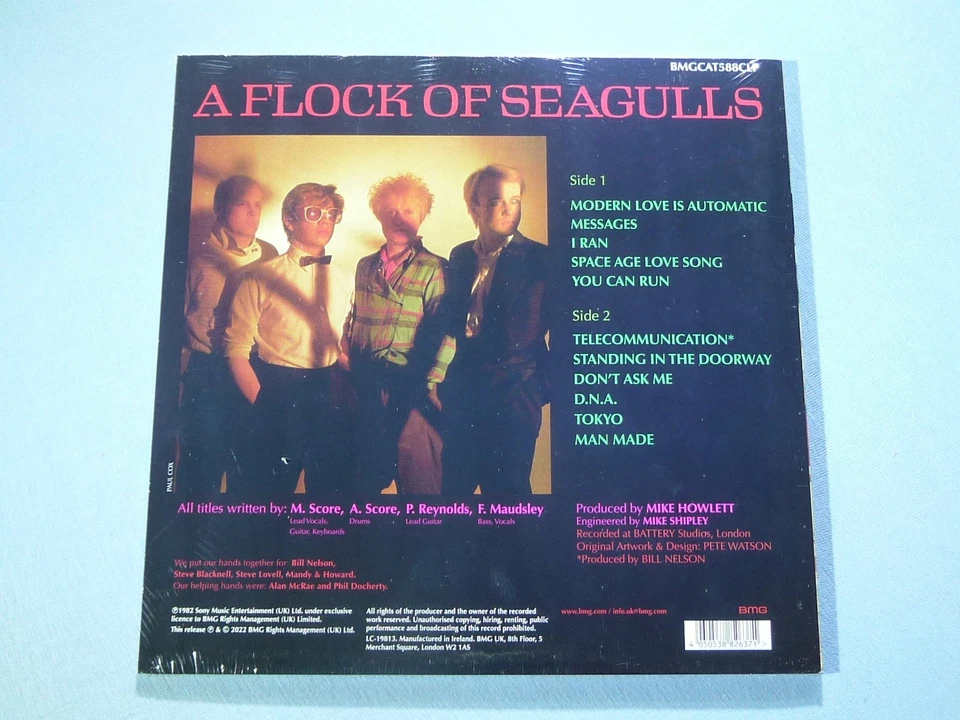 A Flock Of Seagulls - A Flock Of Seagulls (New, Sealed, Orange Vinyl) - Bild 3 von 4