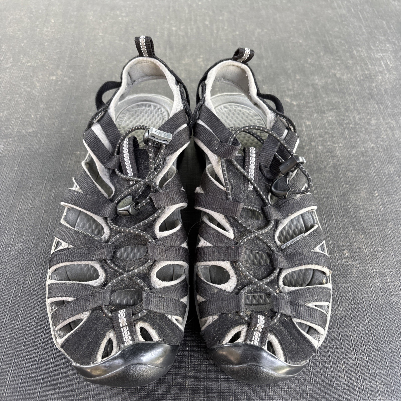 Keen Sandali Donna 8 5 Whisper Outdoor Con Coulisse Regolabile 1003709 Nero