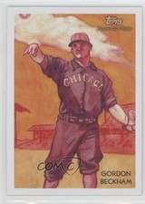 2010 Topps National Chicle Rookies Gordon Beckham by Jeff Zachowski #258 fm0