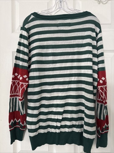 TIPSY ELVES CALZA STUFFER 3D BRUTTO MAGLIONE NATALE donna taglia large - Foto 5 di 5