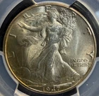 1947-D 50C Walking Liberty Half Dollar PCGS MS64 Sharp Detail Gorgeous Gold Tone