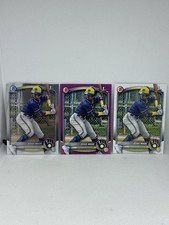 2025 Bowman Jesus Made Milwaukee Brewers Purple  /299 with Chrome & Paper Base