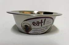 Stainless Steel Bowl. Eat Basic. 1 pint. (various 1,2,4,6). Dogs and Cats