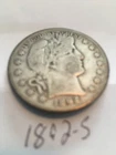 1892-S Barber Half Dollar Key Date 50c Silver