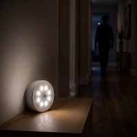 Heitech LED Nachtlicht Bewegungsmelder Helligkeitssensor 60 Lm Batterie