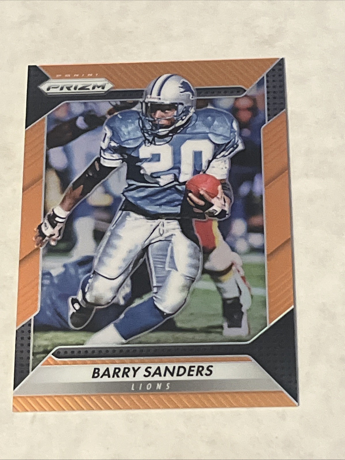 2016 Panini Prizm Orange Prizm /299 Barry Sanders #165 HOF