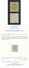 St. Thomas Sao Tome Portugal 1870 CROWN #3E, ESPESSO PAPER, MH NG, FVF