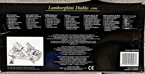 1:18 MAISTO LAMBORGHINI DIABLO 1990 NO BBR MR PEAKO AMALGAMA D&G KOENIGSEGG NUOVO - Foto 11 di 11