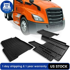 3PCS Thermoplastics Floor Mats For Freightliner Cascadia 113 125 & Evolution 125