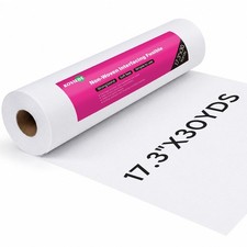 17.3 Inch x 30 Yards Mediumweight Single Sided Iron On Fusible Interfacing