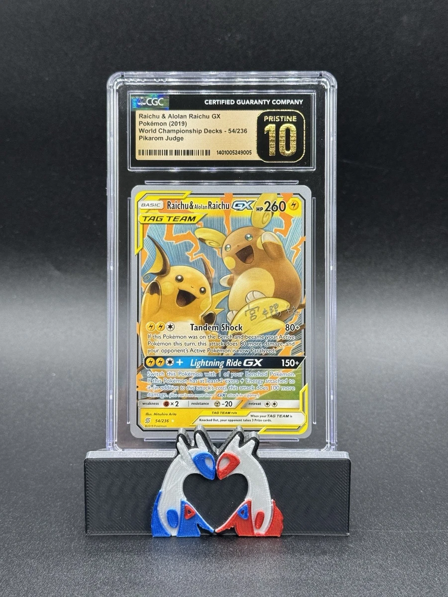 Raichu & Alolan Raichu GX 54/236 World Championship Decks for sale