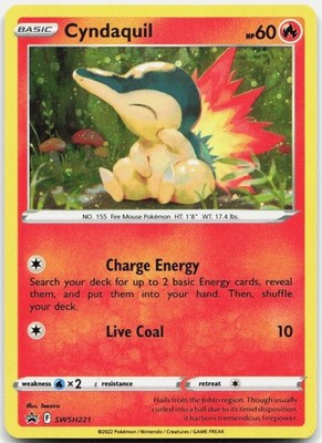 Cyndaquil - Cyndaquil - (Cosmos Holo) - Promo HOLO - SWSH221 - NM/M