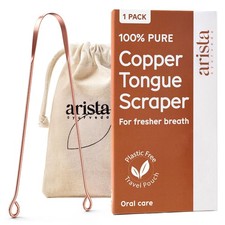 Arista Copper Tongue Scraper for Adults  Kids   100 Pure Tongue...