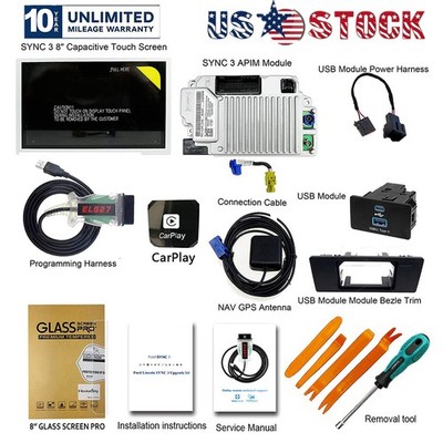 Factory SYNC 2 to SYNC 3 3.4 Upgrade Wireless Carplay For Ford Sync3 APIM GPS HD