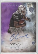 2015 Topps Inception Rookie Auto Purple /150 Clive Walford #RA-44 Auto 2qw