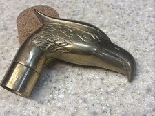 Vintage Solid Brass Handle Eagle Bird Head Cane Topper