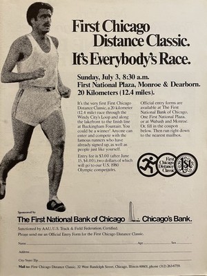 1977 First Chicago Distance Classic Ad