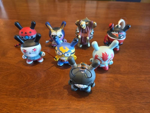 Kidrobot Dunny 3" Vinyl Figures- Various Series- Nice Used LOT of 8