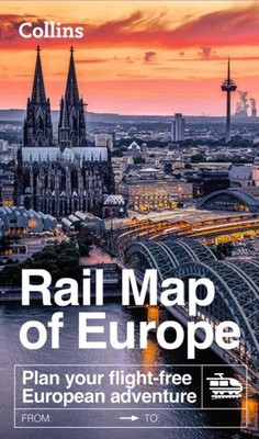RAIL MAP OF EUROPE MFO by COLLINS code Self Help Business