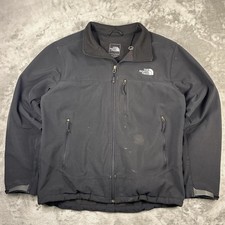 The North Face Apex Bionic Jacket Mens Large Black Softshell Windbreaker Fleece