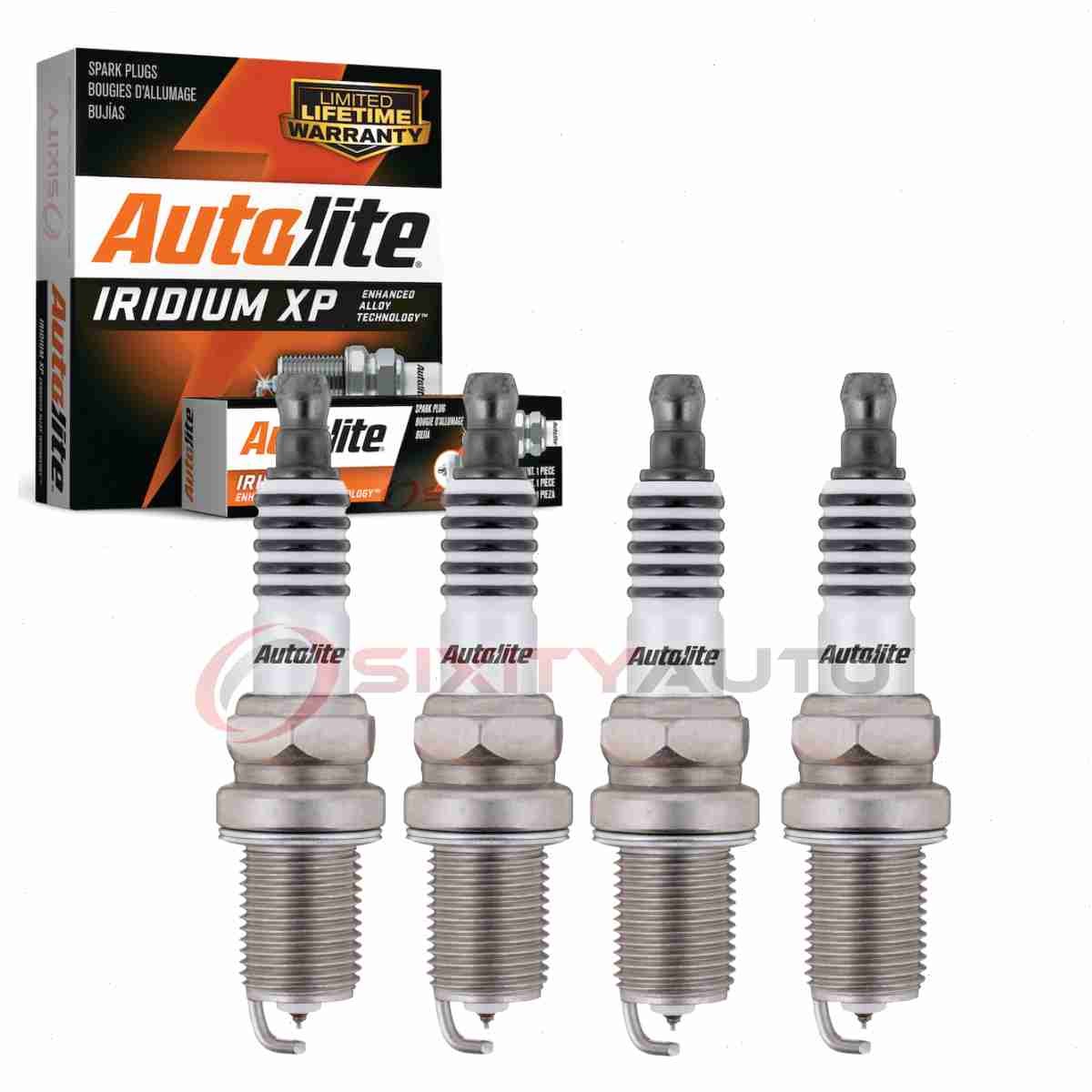4 pc Autolite Iridium XP Spark Plugs for 1985-1998 Saab 900 2.0L 2.1L 2.3L gq