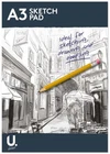 A3 Sketch Pad Drawing 70gsm 50 Pages 25 Sheets art and craft