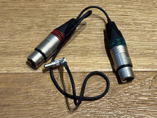 Dual XLR 3pin female to 5pin Nuetrik Audio Input Cable for Arri Alexa Mini