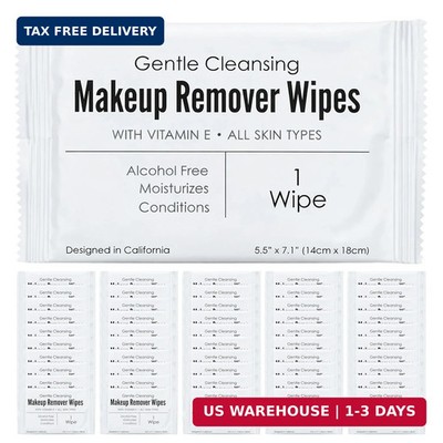 World Amenities - Bulk Makeup Remover Wipes 50 Count Individually Wrapped