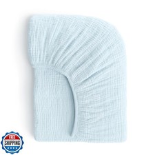 ROMY RO Muslin Crib Sheets, 100 Organic Cotton, Breathable and Ultra-Soft, S