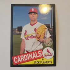2020 Topps 1985 Jack Flaherty #85TB-43 Black /299 St. Louis Cardinals