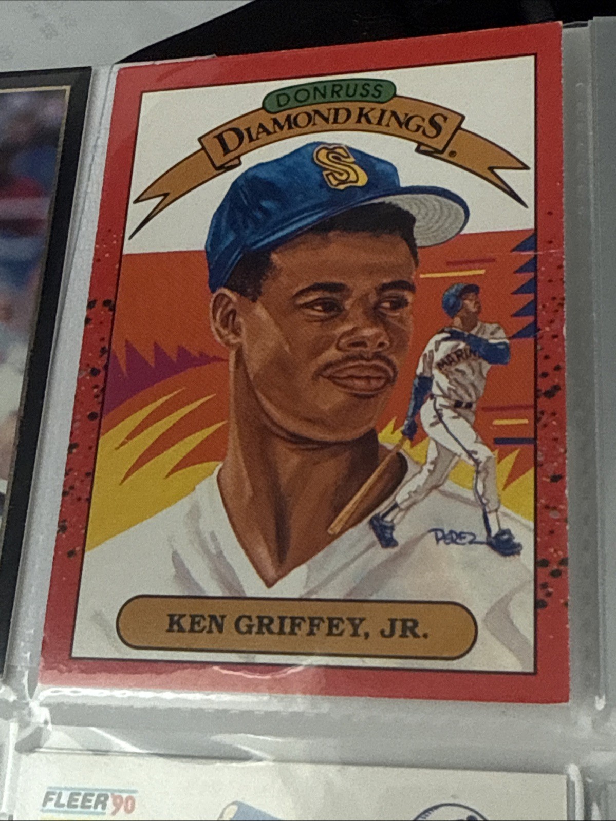 Ken Griffey Jr.- 1990 Donruss Diamond Kings #4