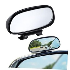 LivTee Blind Spot Mirror, HD Glass Frameless Convex Rear Black Capsule-shaped