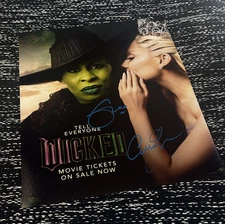Ariana Grande & Cynthia Enrivo "Wicked" Dual Signed  11x14 Photo Proof with COA