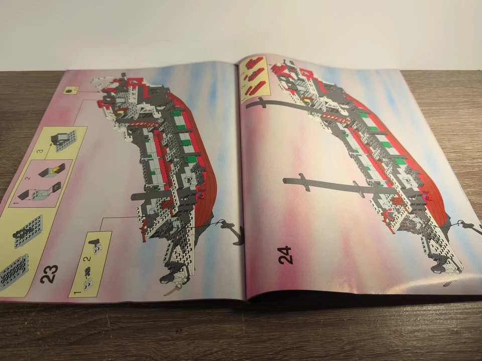 Lego System Pirates 6286 Skull's Eye Schooner Only Instructions No Set No Box - Image 4 of 4