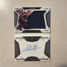 2021 Panini Playbook #236 Rookie Patch  Auto Booklet Rhamondre Stevenson /299